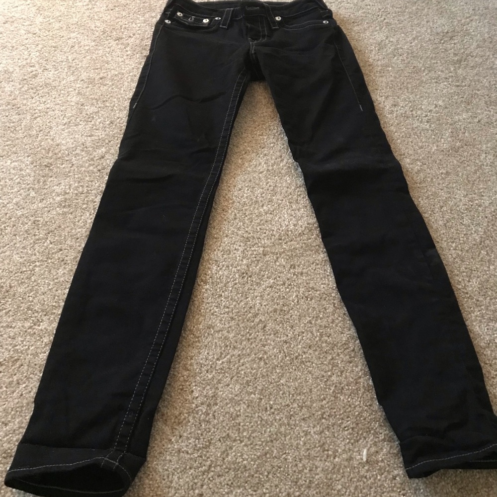 True religion brand black jeans